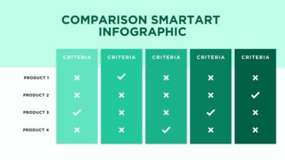 Basic Comparison SmartArt In Infographic