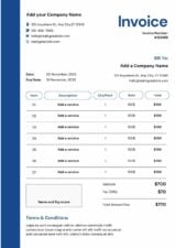 Basic Consulting Invoice