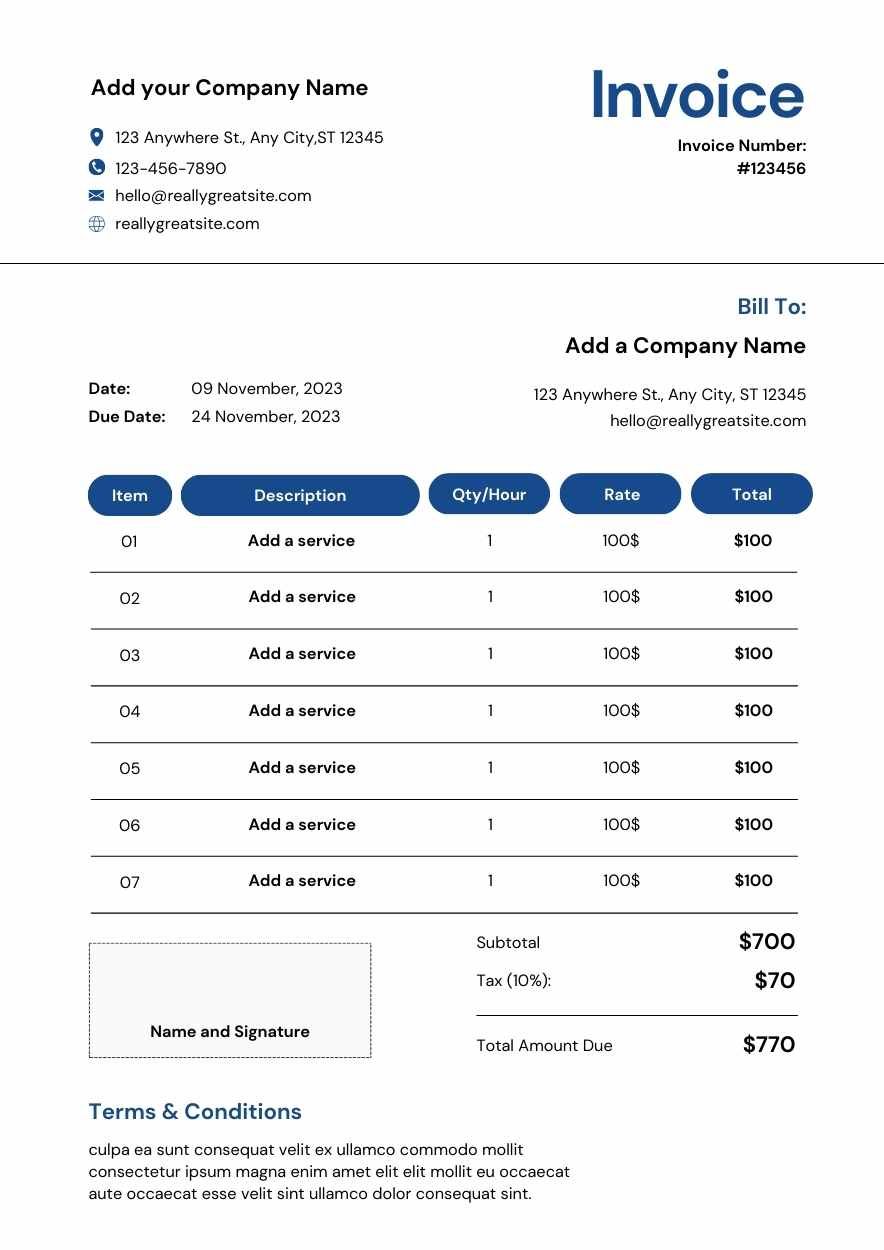 Basic Consulting Invoice - diapositiva 2