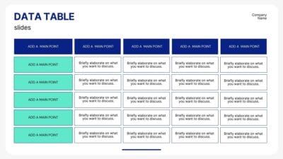 Slides Carnival Google Slides and PowerPoint Template Basic Data Table Slides 1