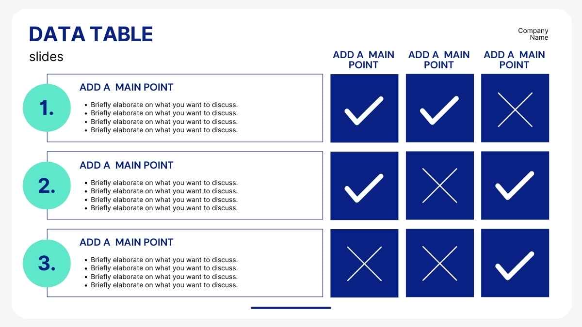 Basic Data Table Slides - slide 2