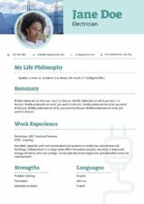 Slides Carnival Google Slides and PowerPoint Template Basic Electrical Resume 1
