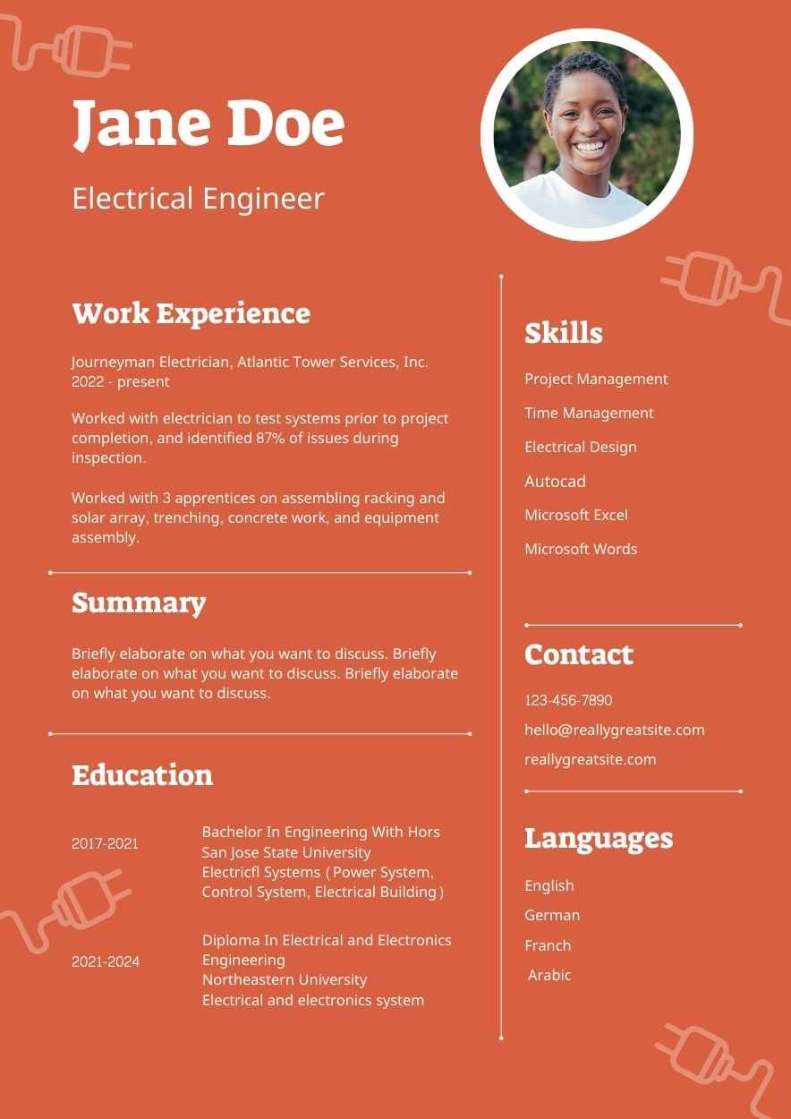 Basic Electrical Resume - slide 2