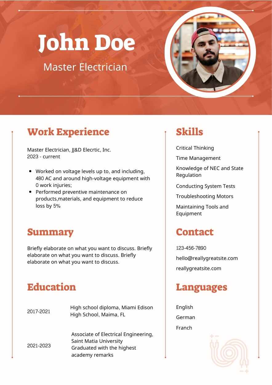 Basic Electrical Resume - slide 4