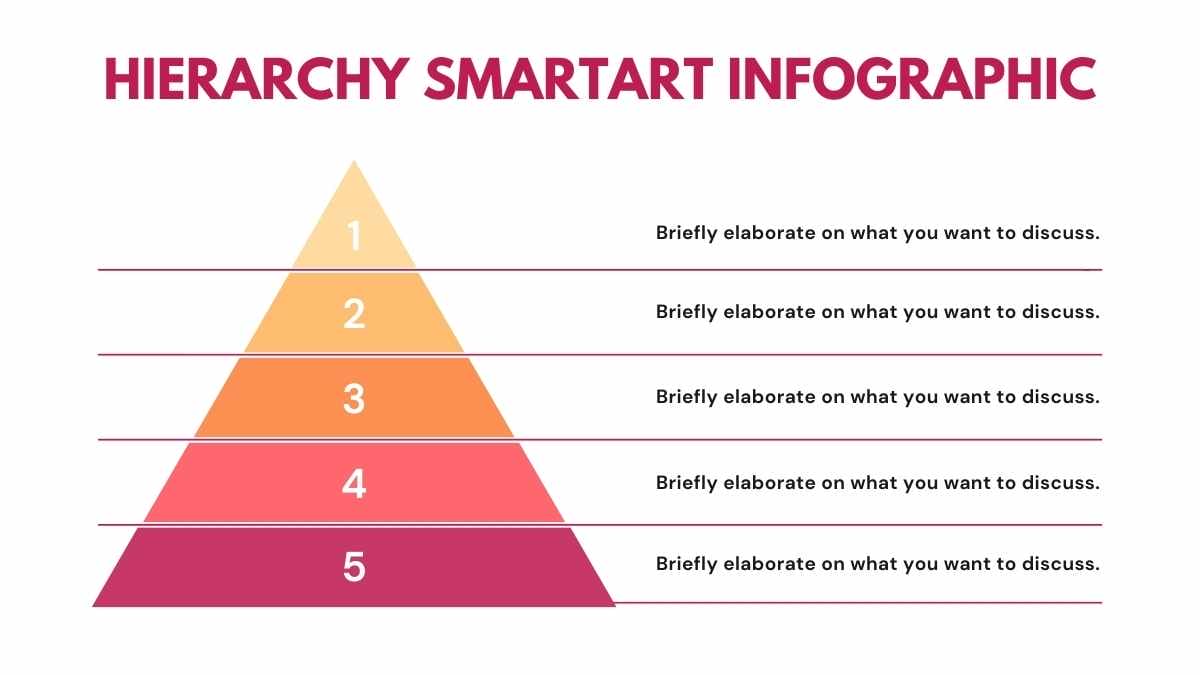 Basic Hierarchy SmartArt Infographic - slide 2