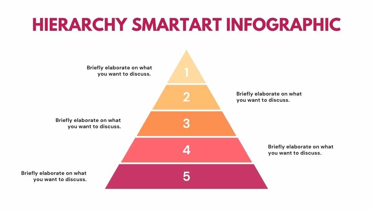 Basic Hierarchy SmartArt Infographic - slide 4