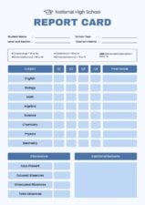 Slides Carnival Google Slides and PowerPoint Template Basic High School Report Card 2