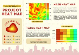 Basic Project Heat Map Table Infographic