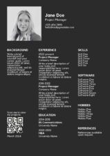 Basic Project Manager CV Resume