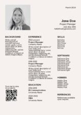 Basic Project Manager CV Resume