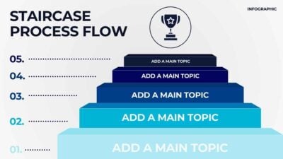 Basic Staircase Process Flow Infographic