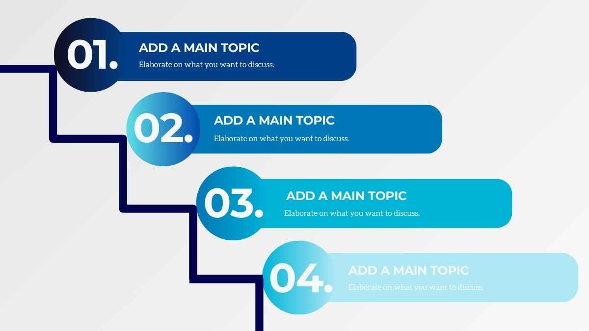 Basic Staircase Process Flow Infographic - slide 3