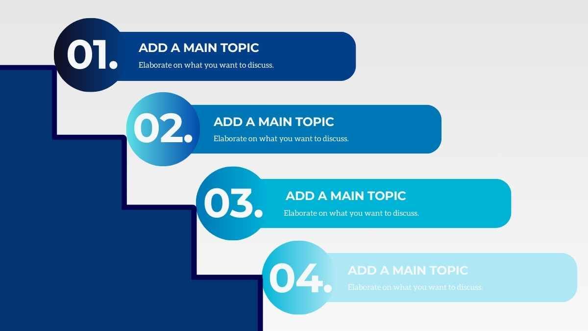 Basic Staircase Process Flow Infographic - diapositiva 4