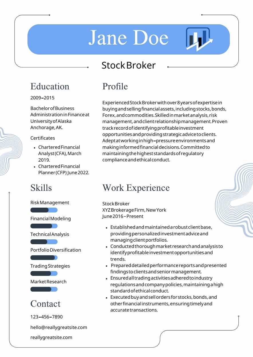 Basic Stock Market Data Expert Resume - slide 7