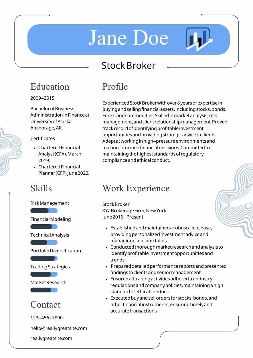 Basic Stock Market Data Expert Resume - slide 7