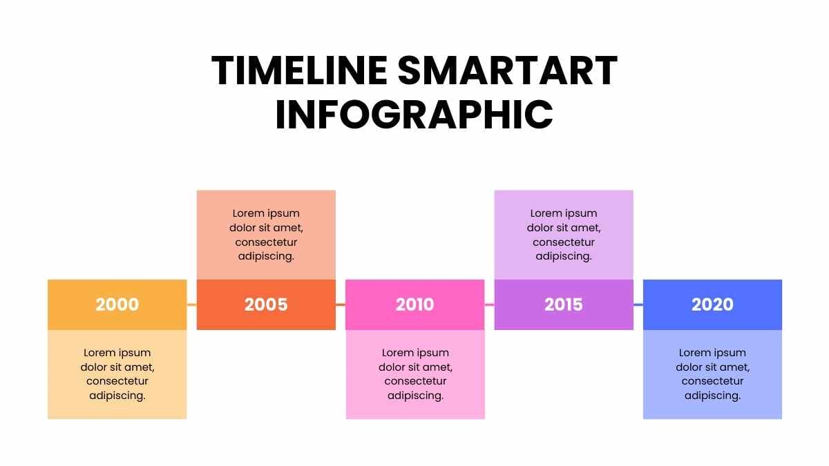 Basic Timeline SmartArt Infographic - slide 2