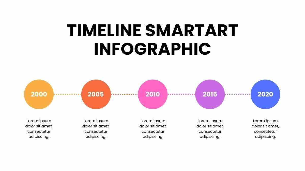 Basic Timeline SmartArt Infographic - slide 4