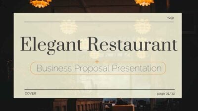 Minimal Elegant Restaurant Business Slides