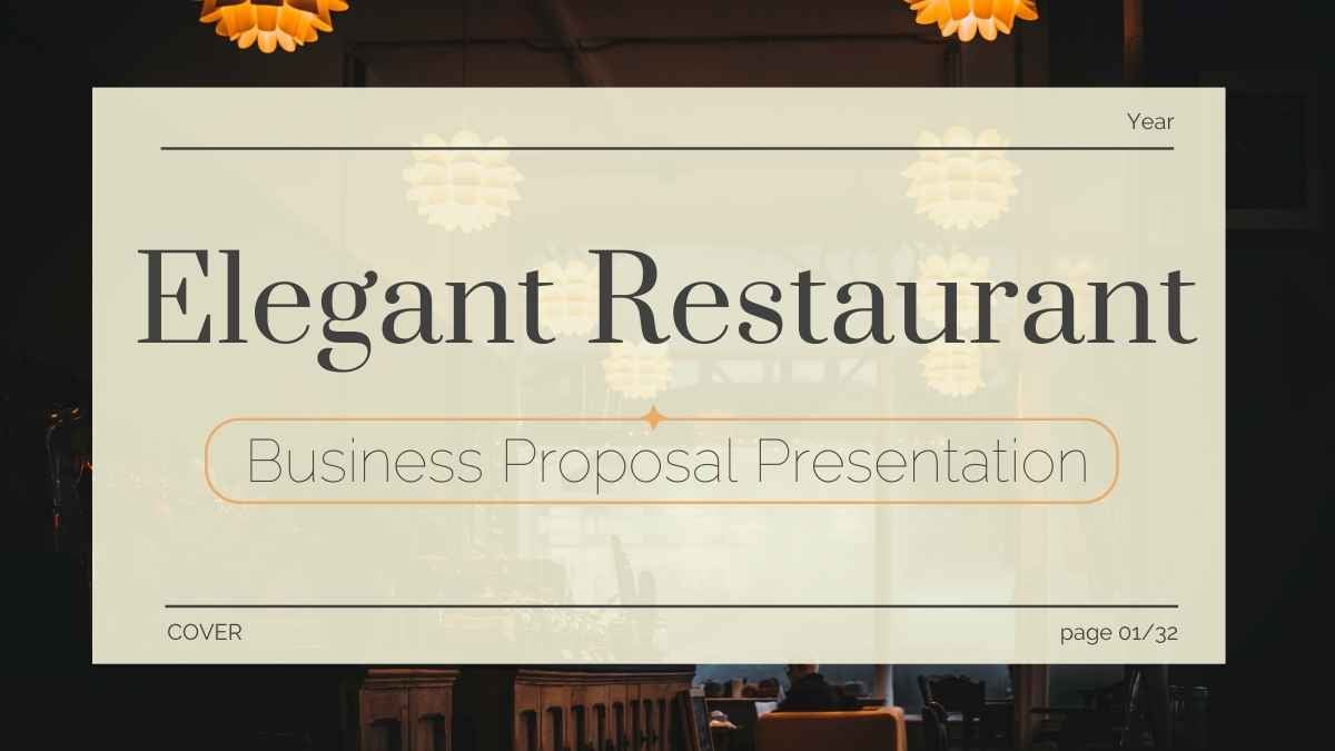 Minimal Elegant Restaurant Business Slides - slide 1