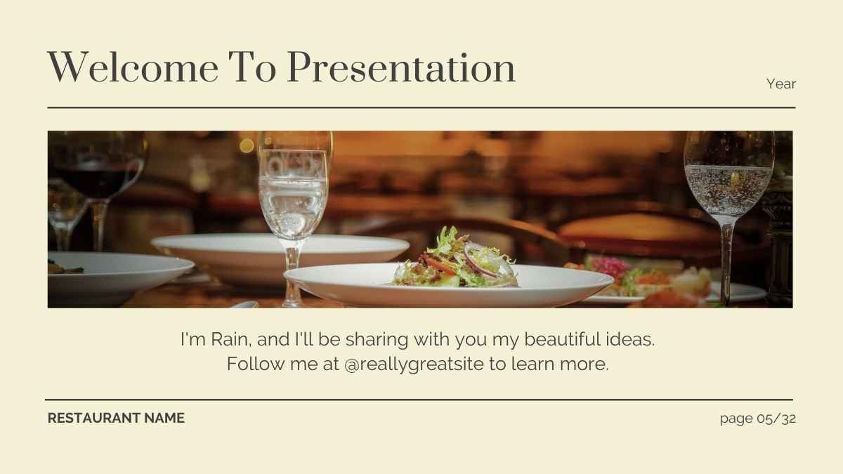 Minimal Elegant Restaurant Business Slides - slide 5