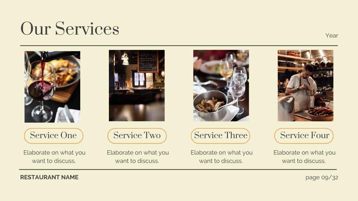 Minimal Elegant Restaurant Business Slides - slide 9