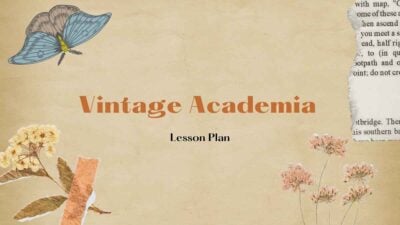 Slides Carnival Google Slides and PowerPoint Template Beige and Orange Creative Vintage Academia Presentation 1