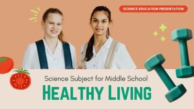 Brown Illustrative Science Subject for Middle School Healthy Living Slides