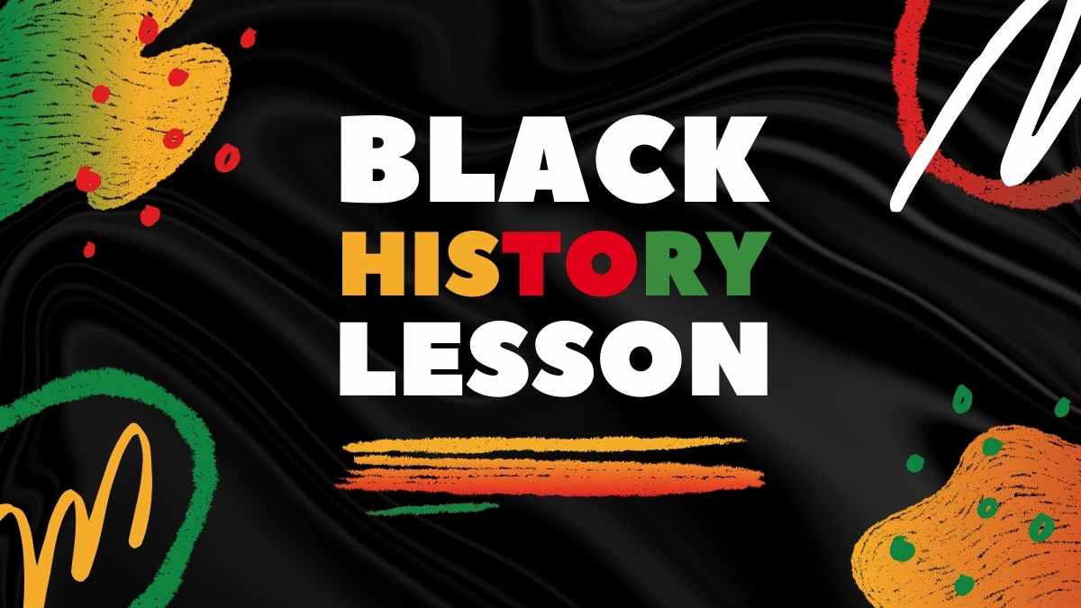 Black History Lesson Slides - slide 1