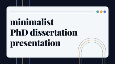 Minimalist PhD Dissertation Slides