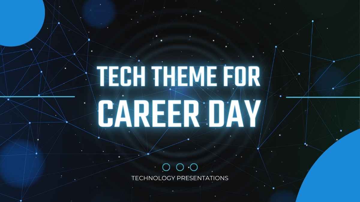 Black and Blue Tech Theme for Career Day Technology Slides - slide 1