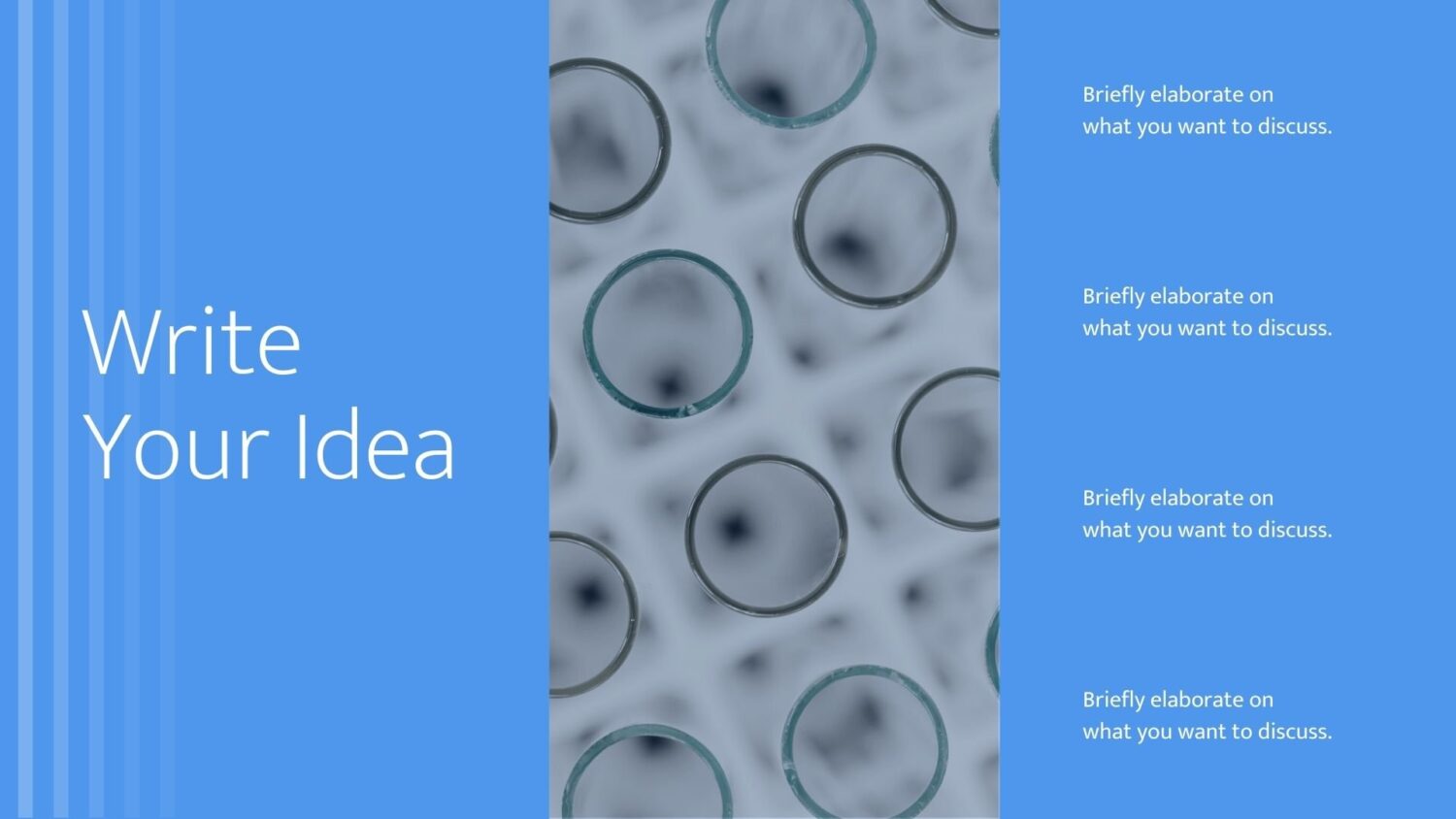 Blue and Navy Modern Biotech Business Startup Pitch Slides - slide 8