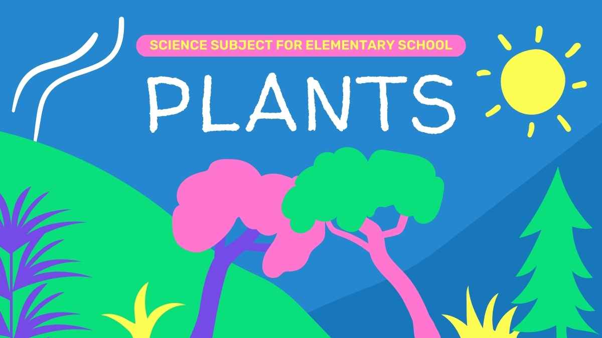 Slides sobre Plantas para a disciplina de Ciências no Ensino Fundamental - deslizar 1