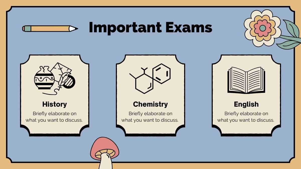 Retro High School Book Planner Slides - slide 13