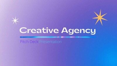 Blue and Violet Creative Agency Background Slides