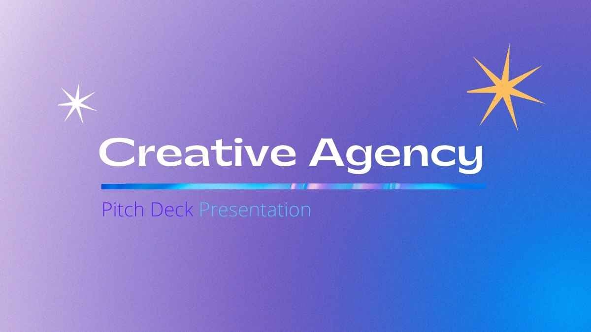 Blue and Violet Creative Agency Background Slides - slide 1