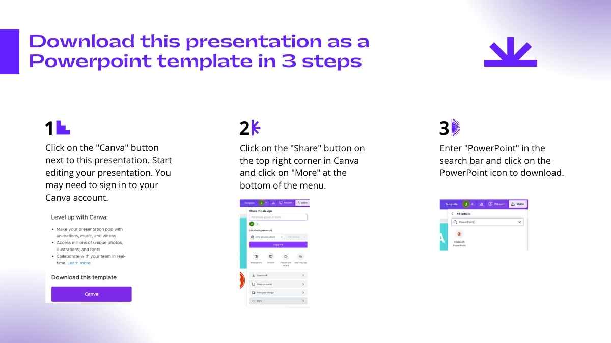 Slides de Fundo Criativo para Agência em Azul e Violeta - deslizar 3