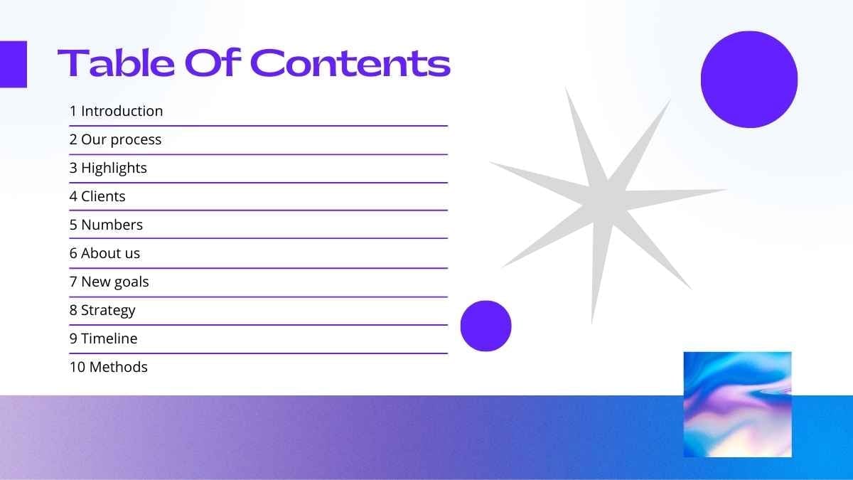 Blue and Violet Creative Agency Background Slides - slide 5