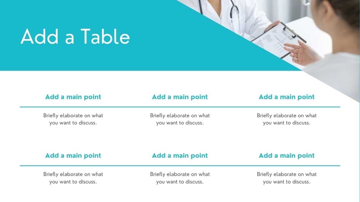 Slide Profesional Pusat Medis dengan Gradien Biru Simple - slide 11