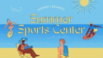 Plantillas Ilustrativas para un Centro Deportivo de Verano