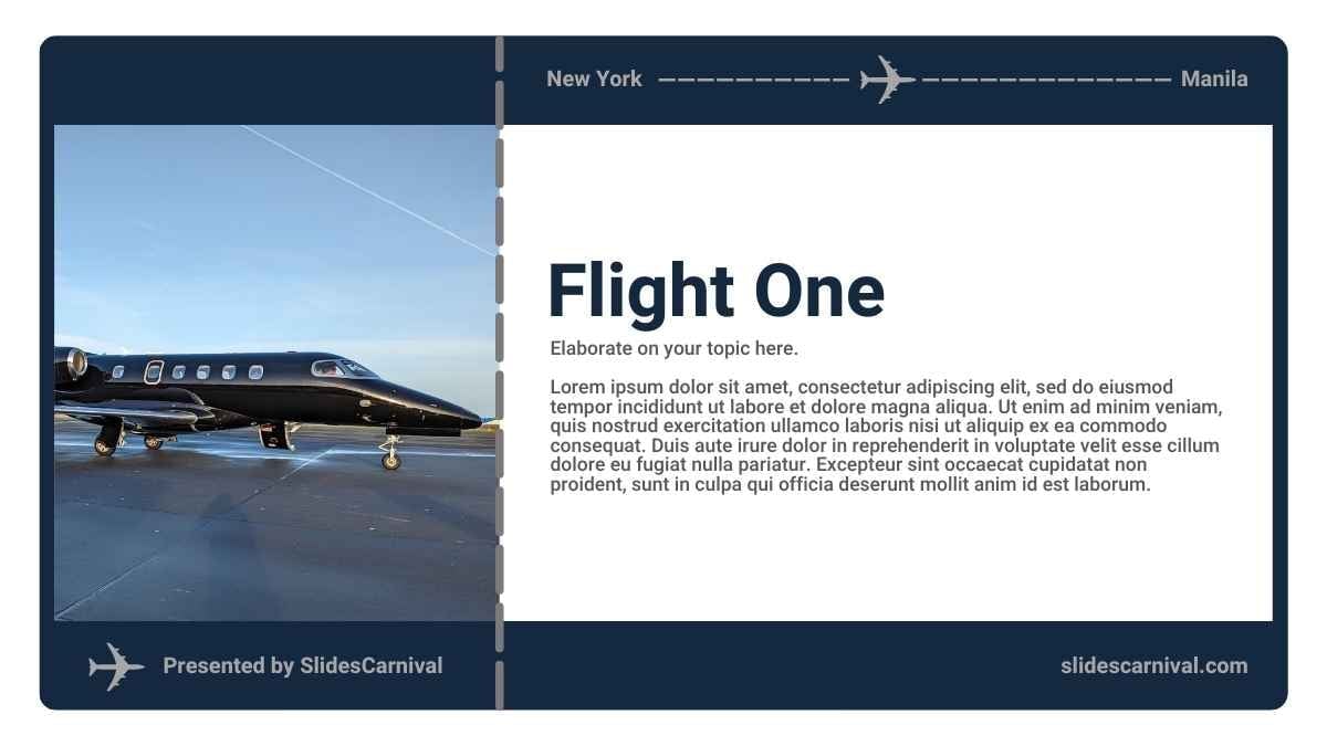 Minimal Boarding Pass Airline Marketing Plan - slide 14