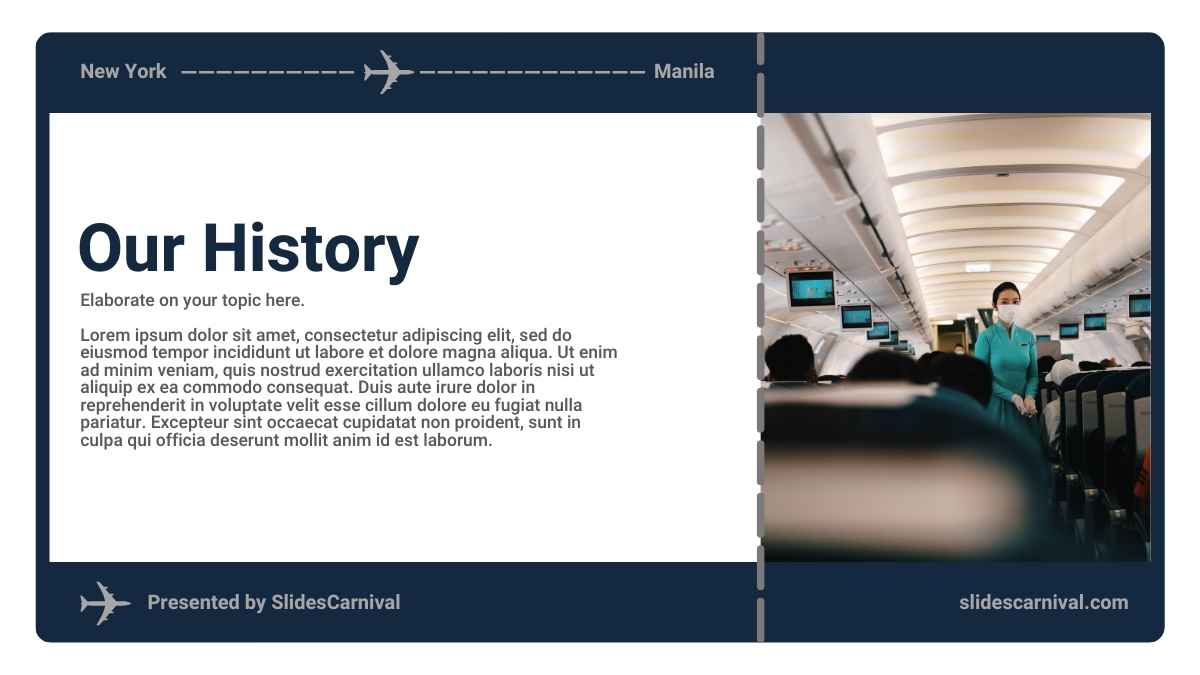 Minimal Boarding Pass Airline Marketing Plan - slide 8