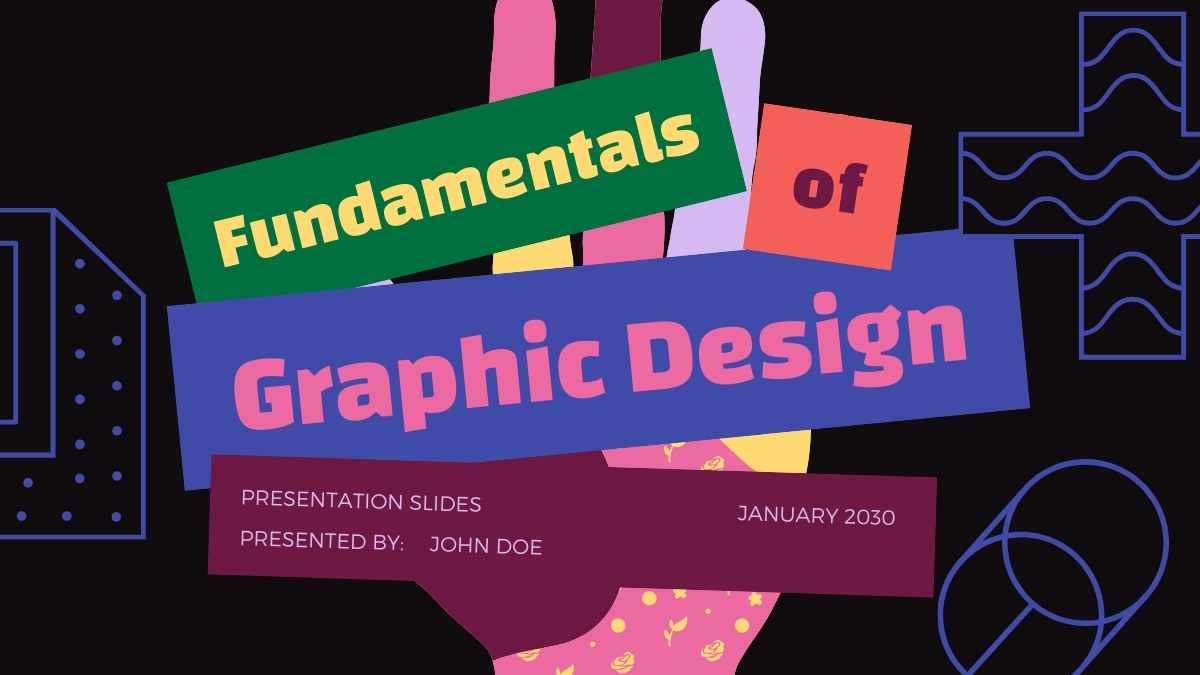 Bold Creative Fundamentals of Graphic Design Slides - slide 1