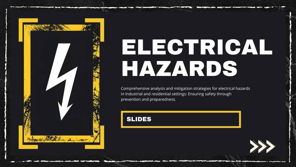 Bold Grunge Electrical Hazards Slides - slide 1