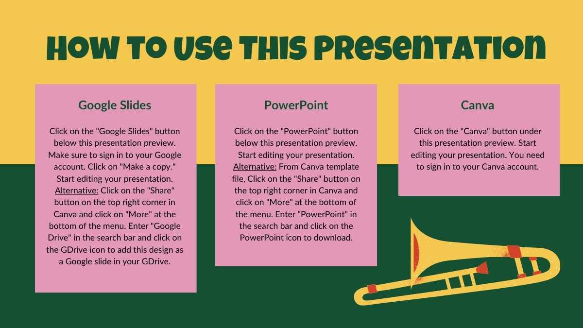 Bold Illustrated School Music Club Slides - slide 2