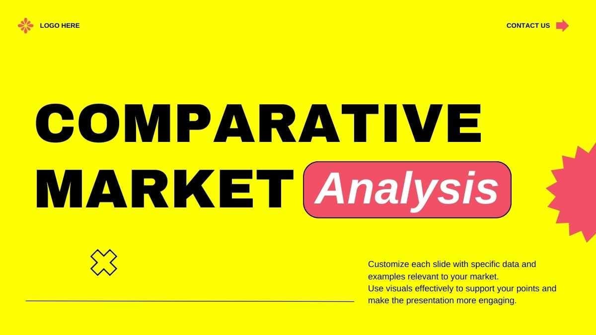 Bold Minimal Comparative Market Analysis Slides - slide 1