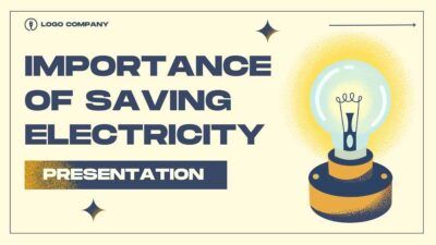 Bold Minimal Importance Of Saving Electricity Slides