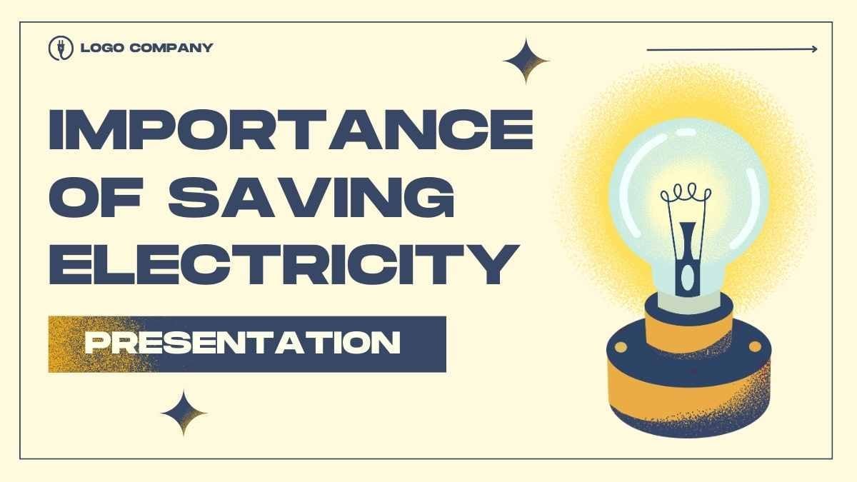 Bold Minimal Importance Of Saving Electricity Slides - slide 1