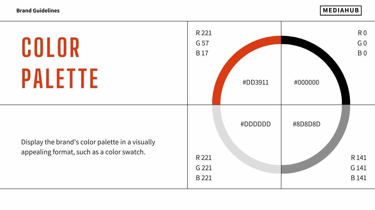 Bold Minimal Media Company Brand Slides - diapositiva 13