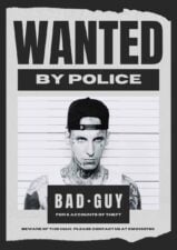 Bold Minimal Police Wanted Poster