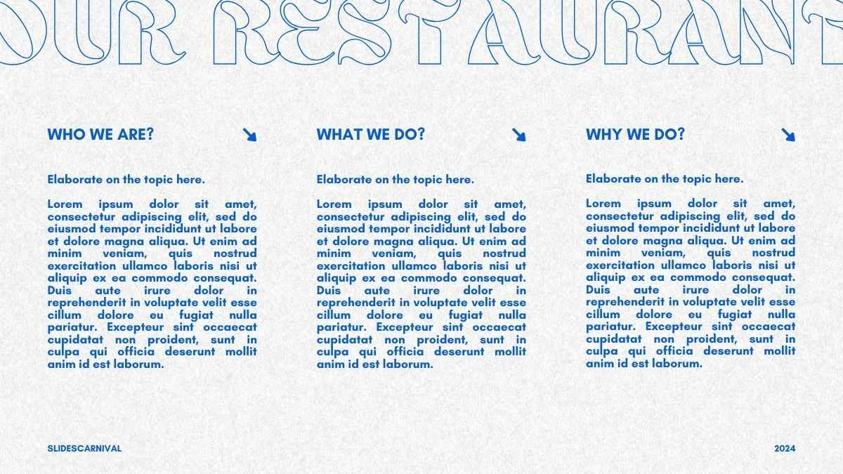 Bold Minimal Restaurant Advertising Campaign Slide - diapositiva 5